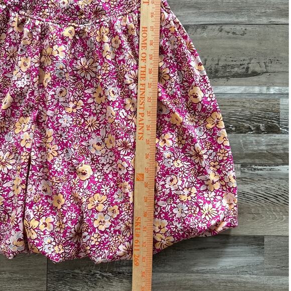 Band Of The Free Sleeveless Corset Front Dress Womens Medium Bubble Hem Floral - Picture 9 of 9